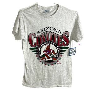 ARIZONA HOCKEY NATIONAL LEAGUE 47” brand t shirt small vintage Tubular With Tags